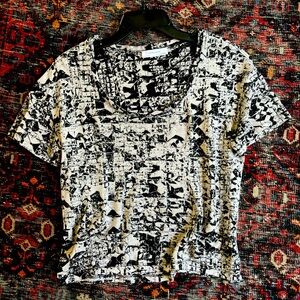 Zara Short Sleeve Linen Blend Tee